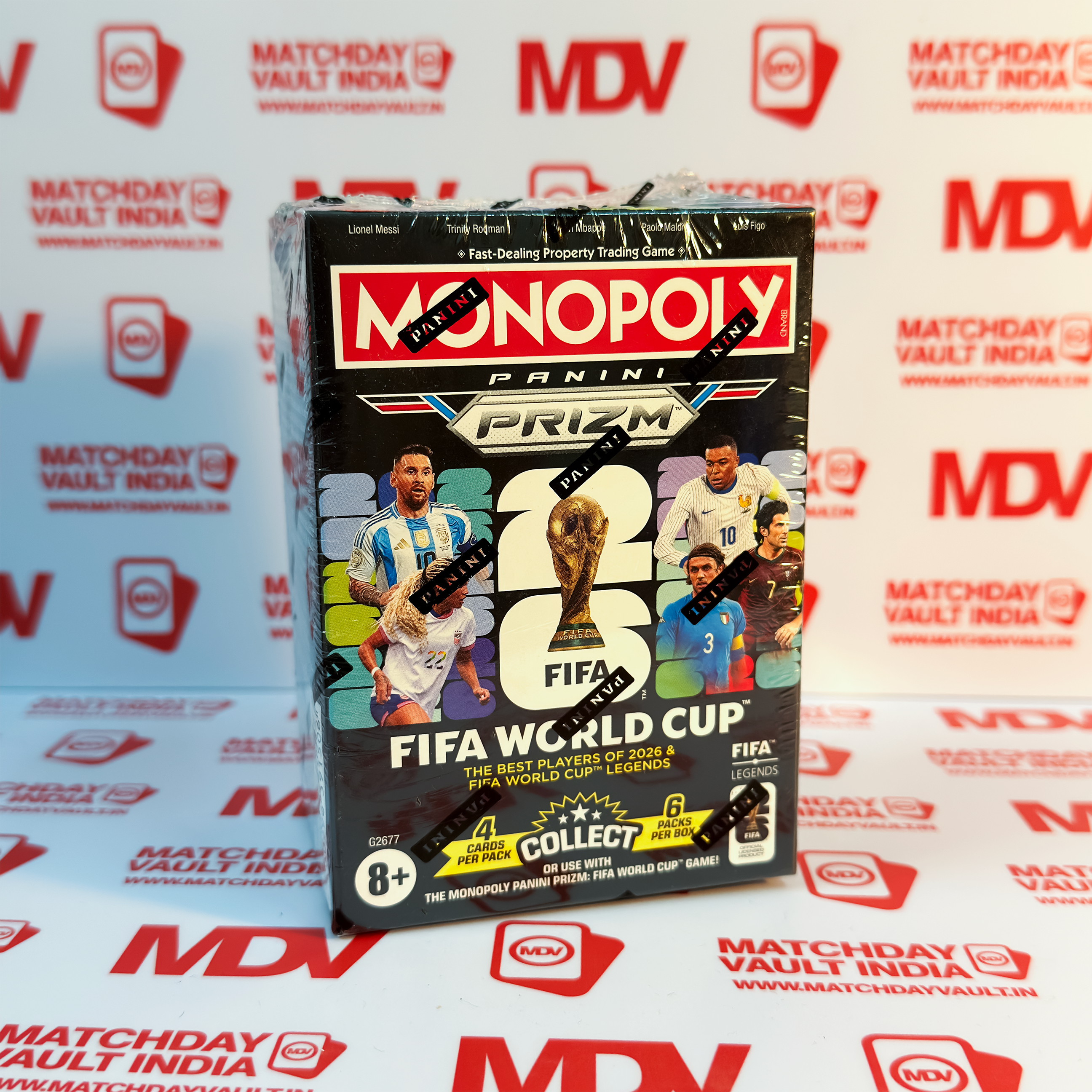 Monopoly Panini Prizm Booster Box - India Matchday Vault India Monopoly Panini Prizm Booster Box - India Matchday Vault India